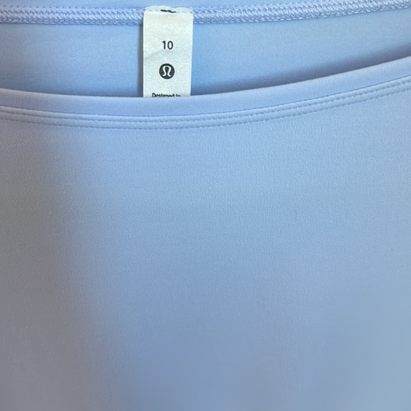 Lululemon Athletica Back In Action Pastel Blue Long Sleeve Shirt Size 10 - Picture 7 of 7